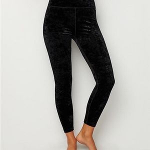 Calvin Klein Performance Velour Leggings BLACK LG